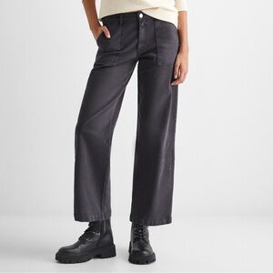 Black Culotte jeans with pockets